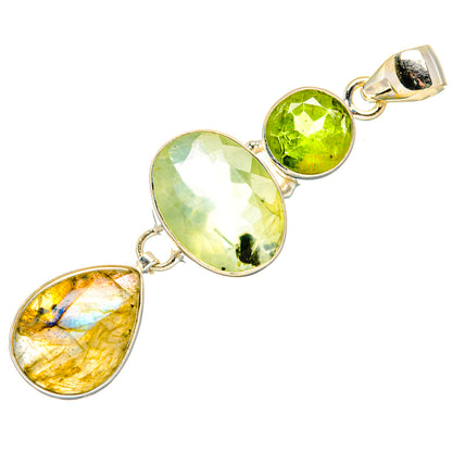 Labradorite Pendants handcrafted by Ana Silver Co - PD34115 - Photo 2