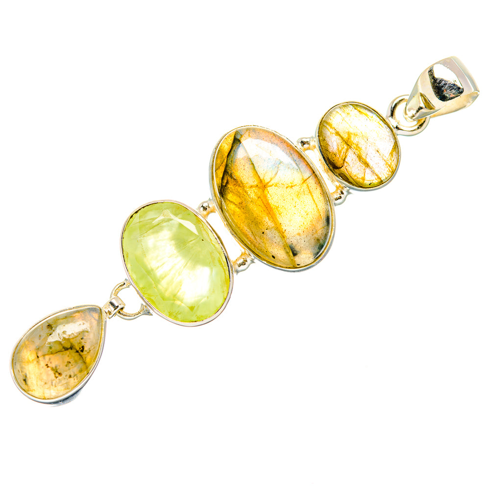 Labradorite Pendants handcrafted by Ana Silver Co - PD34116 - Photo 2