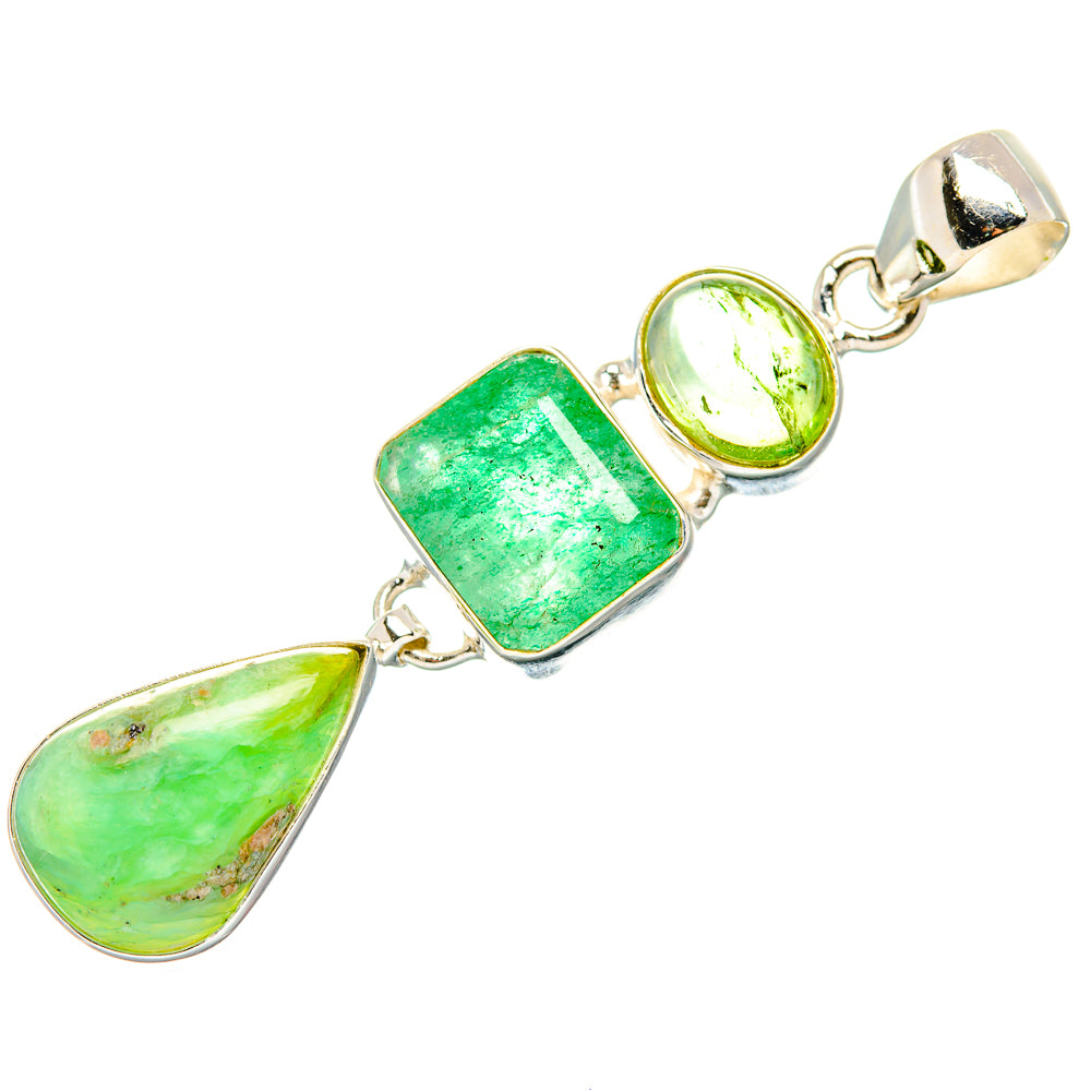 Amazonite Pendants handcrafted by Ana Silver Co - PD34119 - Photo 2
