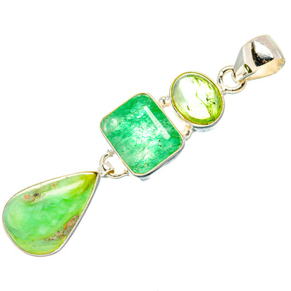 Amazonite Pendants handcrafted by Ana Silver Co - PD34119 - Photo 2