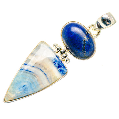 Blue Scheelite Pendants handcrafted by Ana Silver Co - PD34122 - Photo 2