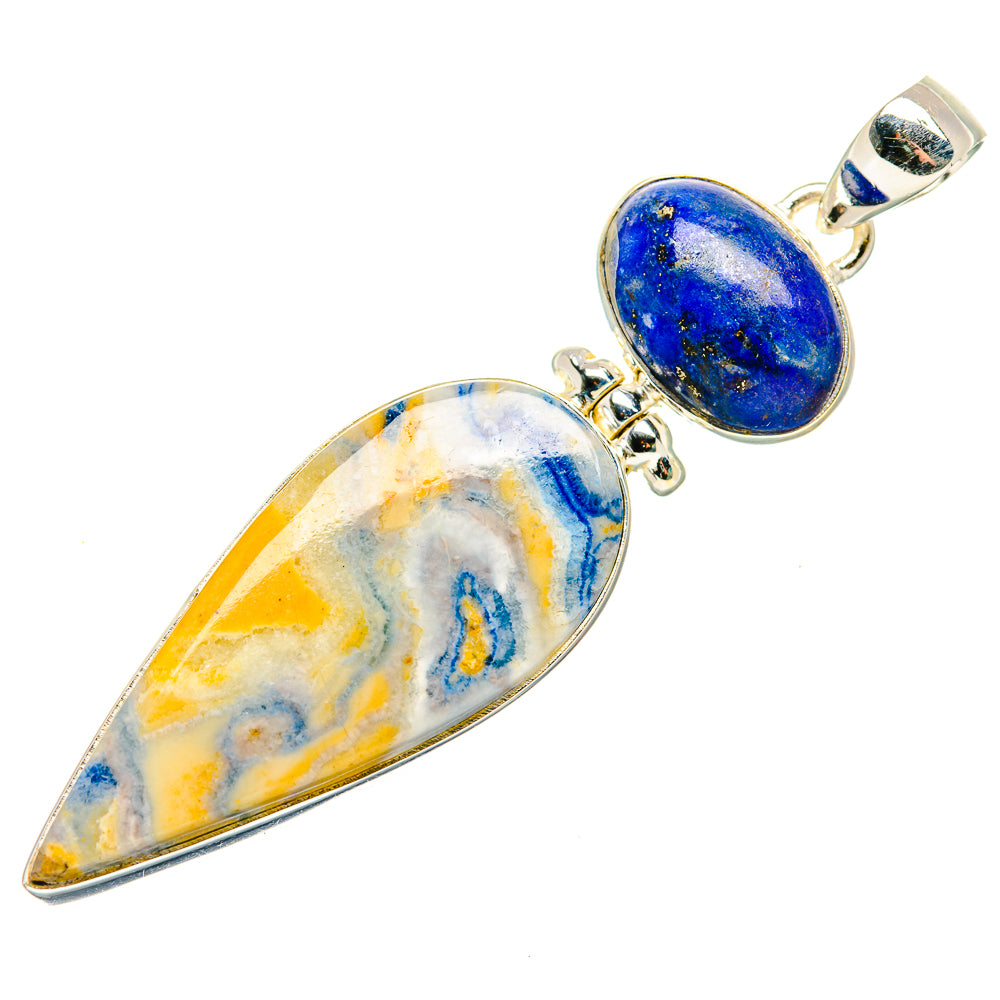 Blue Scheelite Pendants handcrafted by Ana Silver Co - PD34124 - Photo 2