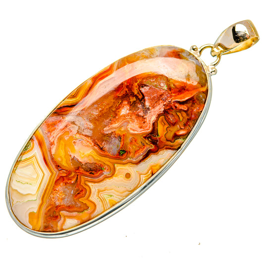 Crazy Lace Agate Pendants handcrafted by Ana Silver Co - PD34129 - Photo 2