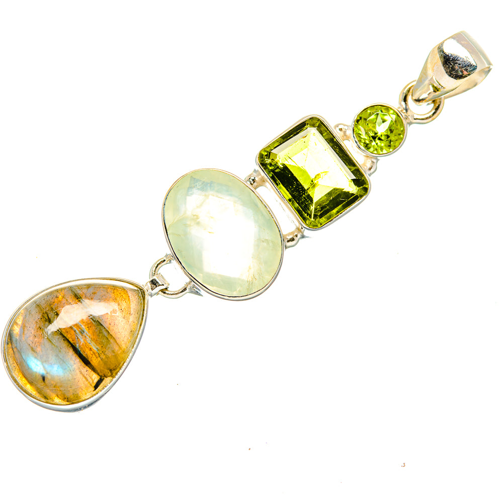 Labradorite Pendants handcrafted by Ana Silver Co - PD34131 - Photo 2