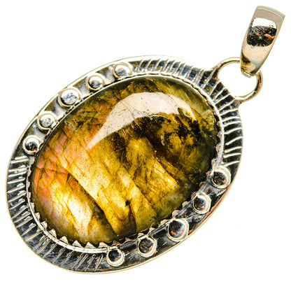 Labradorite Pendants handcrafted by Ana Silver Co - PD34163 - Photo 2