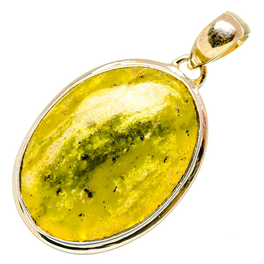 African Green Opal Pendants handcrafted by Ana Silver Co - PD34170 - Photo 2