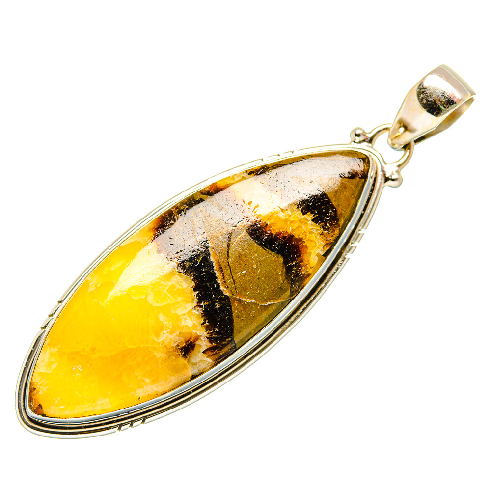 Septarian Nodule Pendants handcrafted by Ana Silver Co - PD34177 - Photo 2