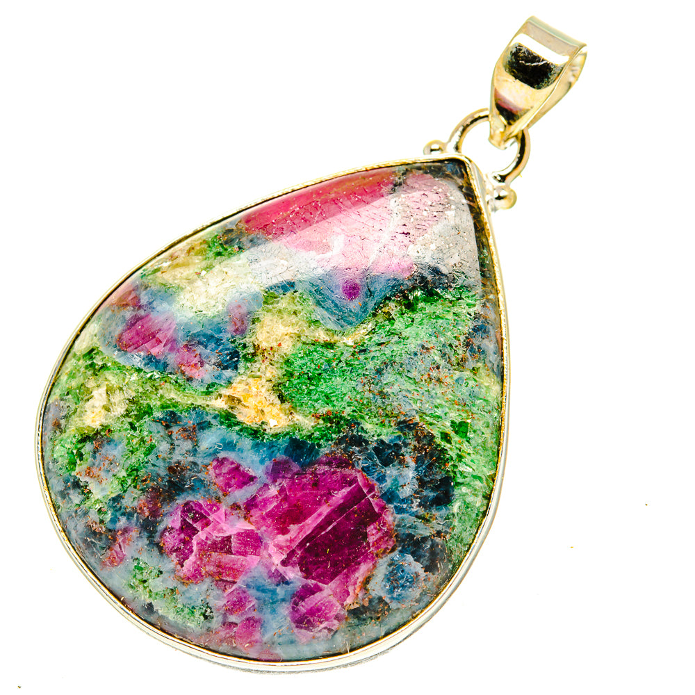 Ruby Fuchsite Pendants handcrafted by Ana Silver Co - PD3418