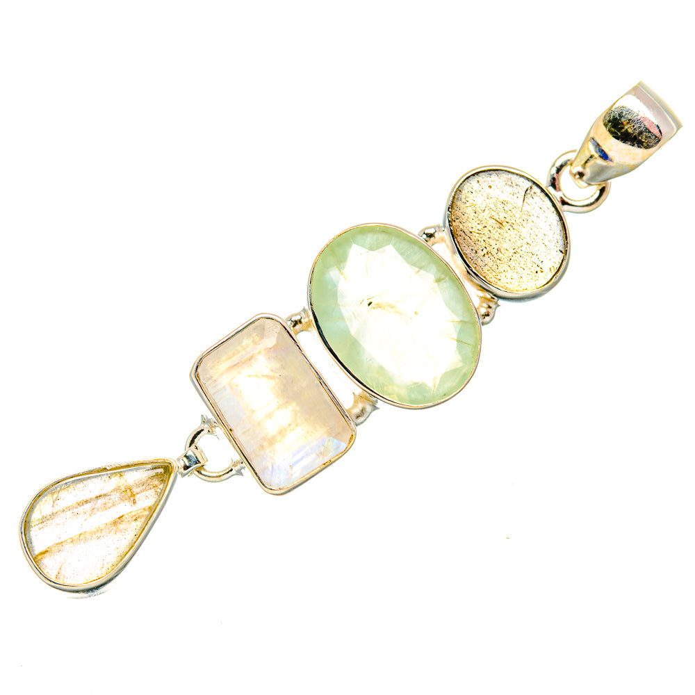 Prehnite Pendants handcrafted by Ana Silver Co - PD34180 - Photo 2