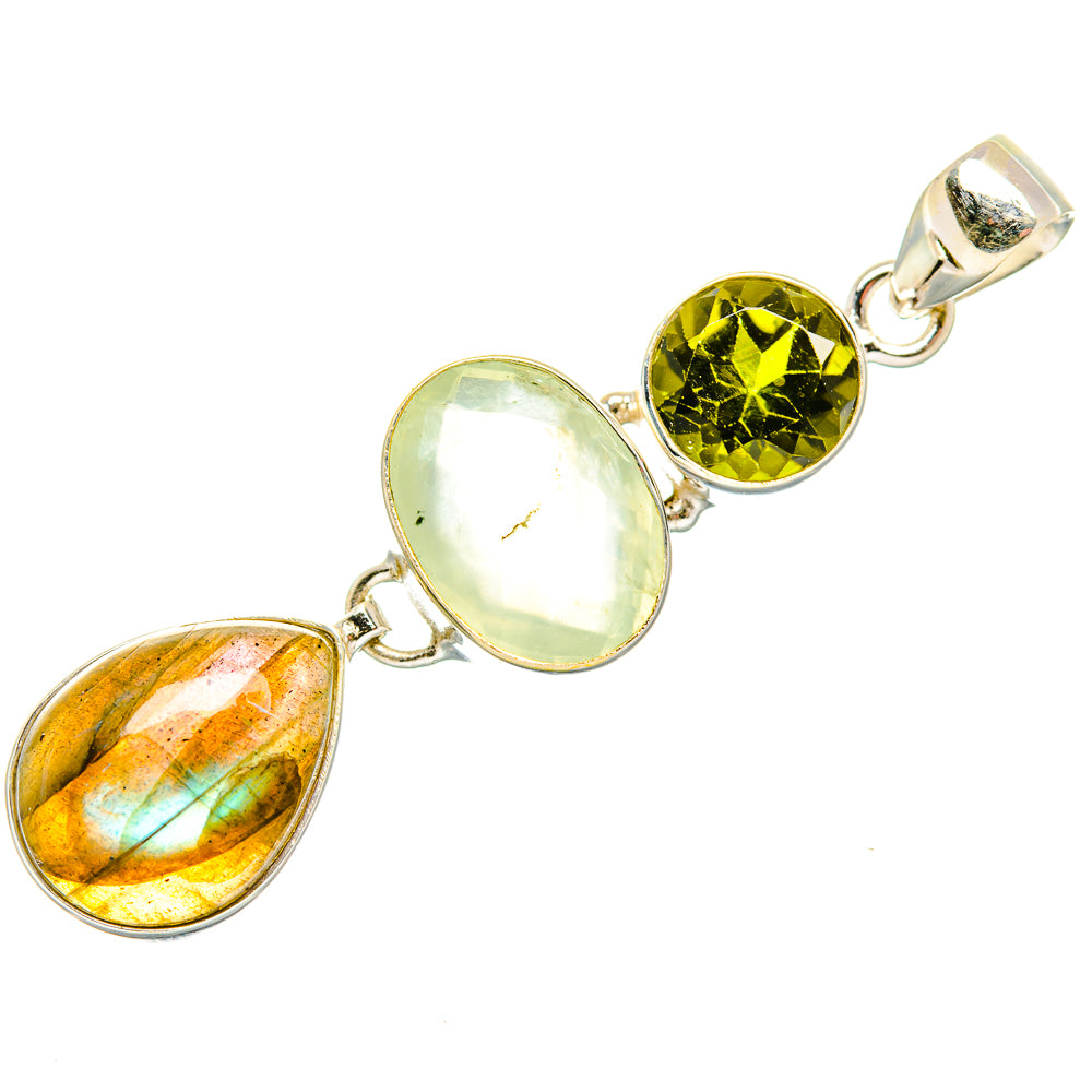 Labradorite Pendants handcrafted by Ana Silver Co - PD34184 - Photo 2