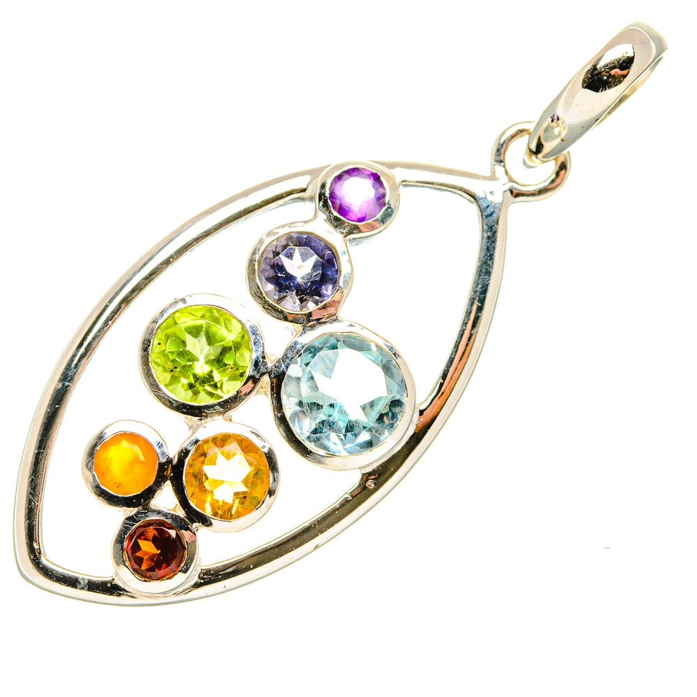 Blue Topaz Pendants handcrafted by Ana Silver Co - PD34195 - Photo 2