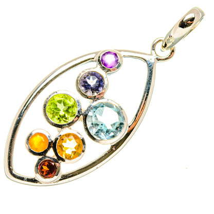 Blue Topaz Pendants handcrafted by Ana Silver Co - PD34195 - Photo 2