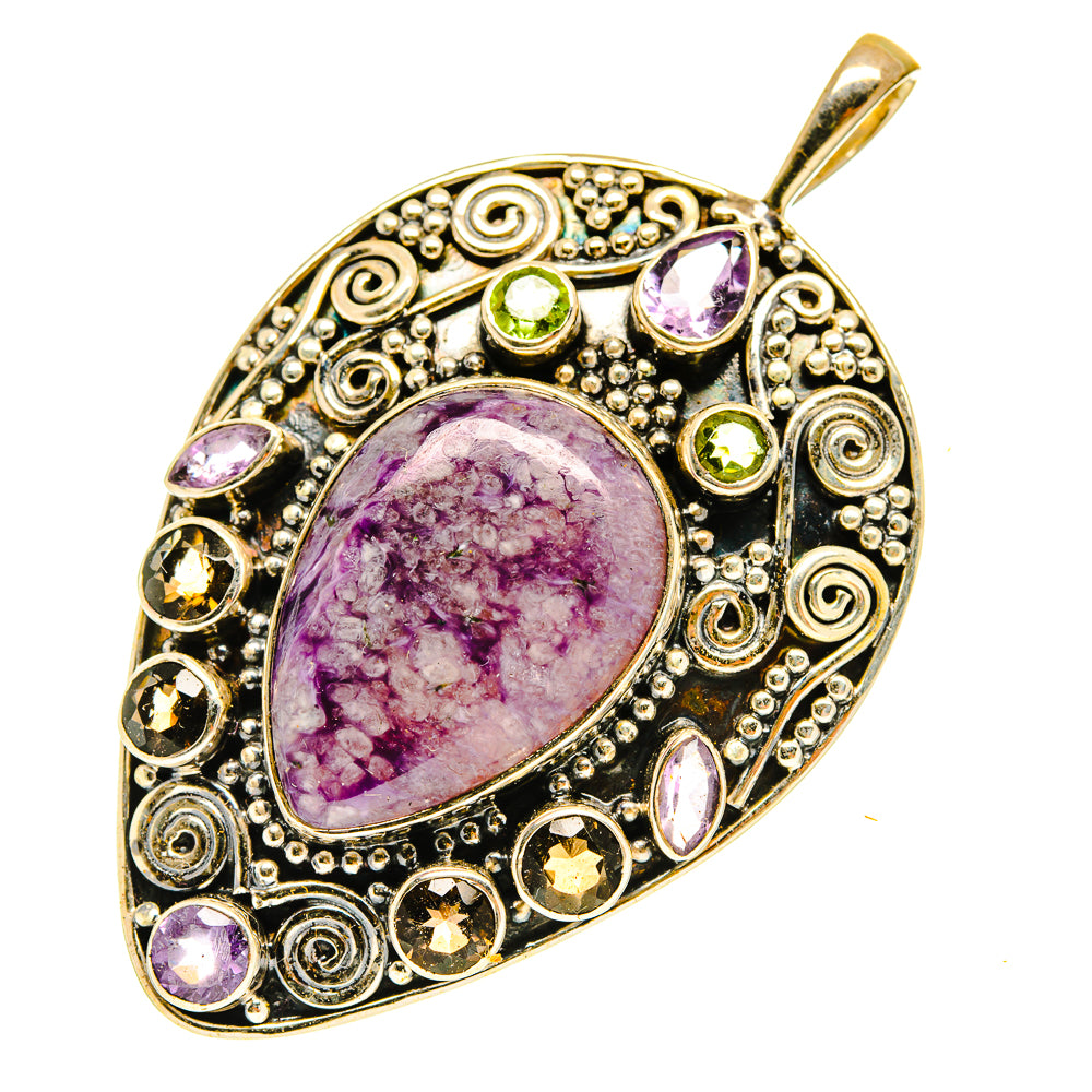 Charoite Pendants handcrafted by Ana Silver Co - PD3420