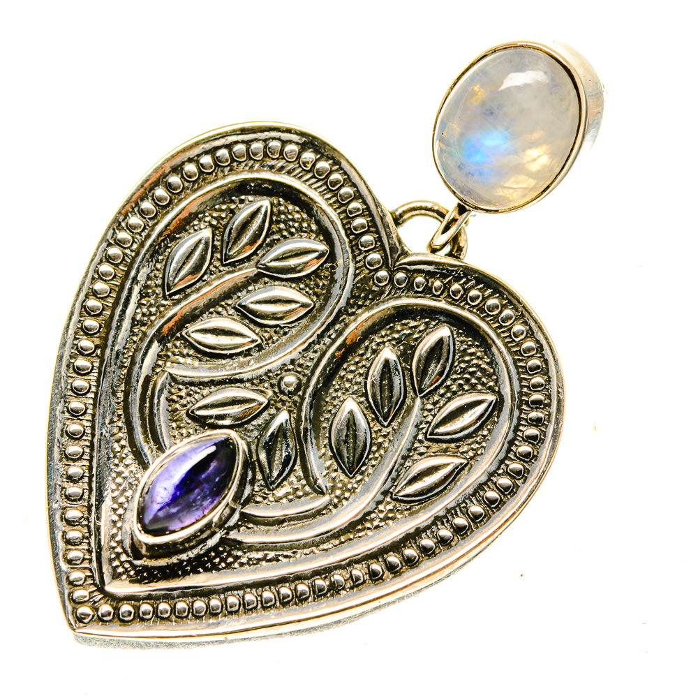 Rainbow Moonstone Pendants handcrafted by Ana Silver Co - PD3423