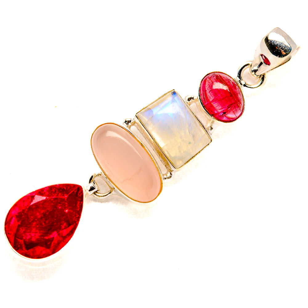 Red Sillimanite Pendants handcrafted by Ana Silver Co - PD34241 - Photo 2