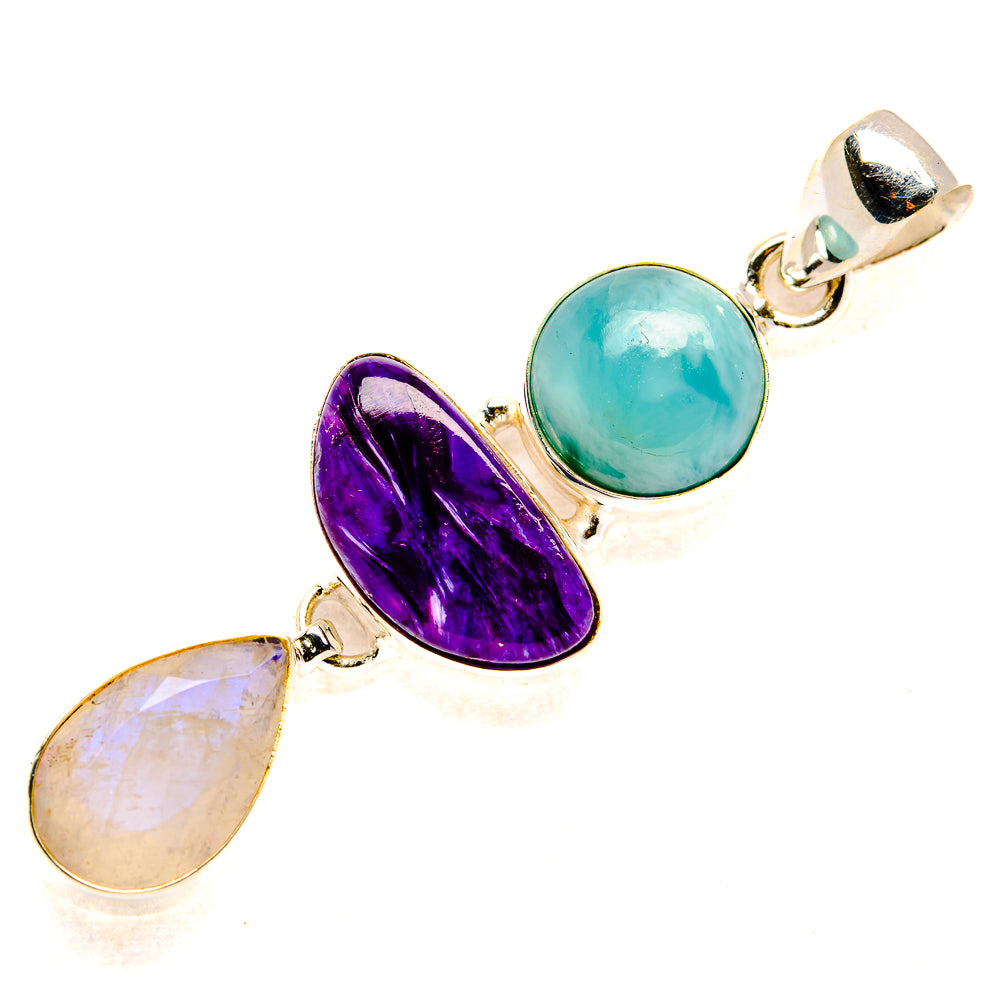 Charoite Pendants handcrafted by Ana Silver Co - PD34251 - Photo 2