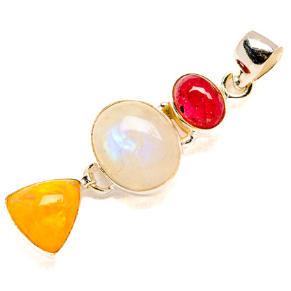 Rainbow Moonstone Pendants handcrafted by Ana Silver Co - PD34252 - Photo 2