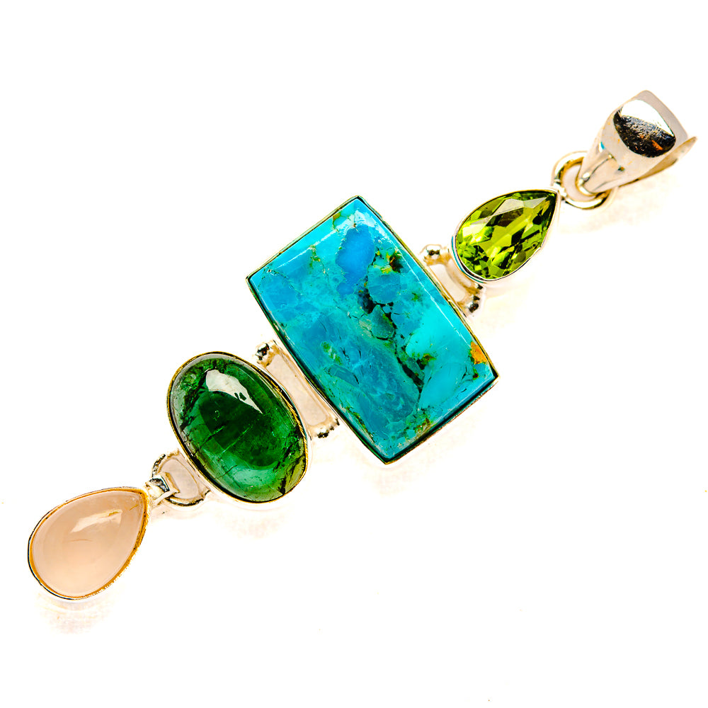 Chrysocolla Pendants handcrafted by Ana Silver Co - PD34253 - Photo 2