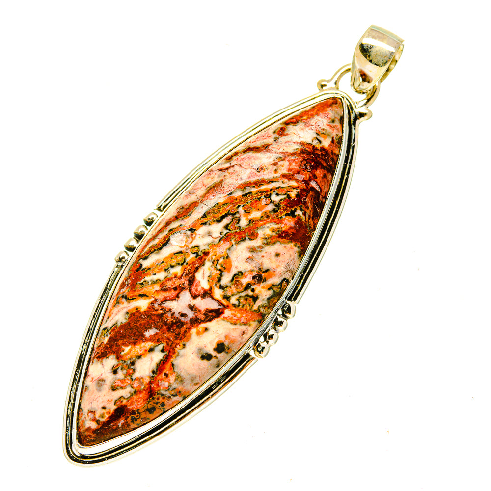 Crazy Lace Agate Pendants handcrafted by Ana Silver Co - PD3426