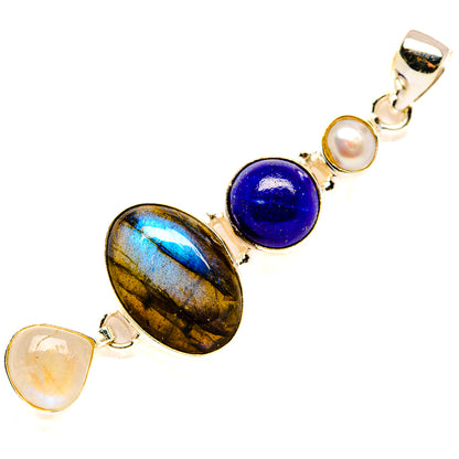 Labradorite Pendants handcrafted by Ana Silver Co - PD34306 - Photo 2