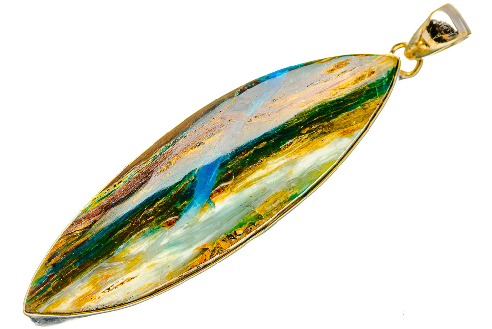 Peruvian Opal Pendants handcrafted by Ana Silver Co - PD34309 - Photo 2