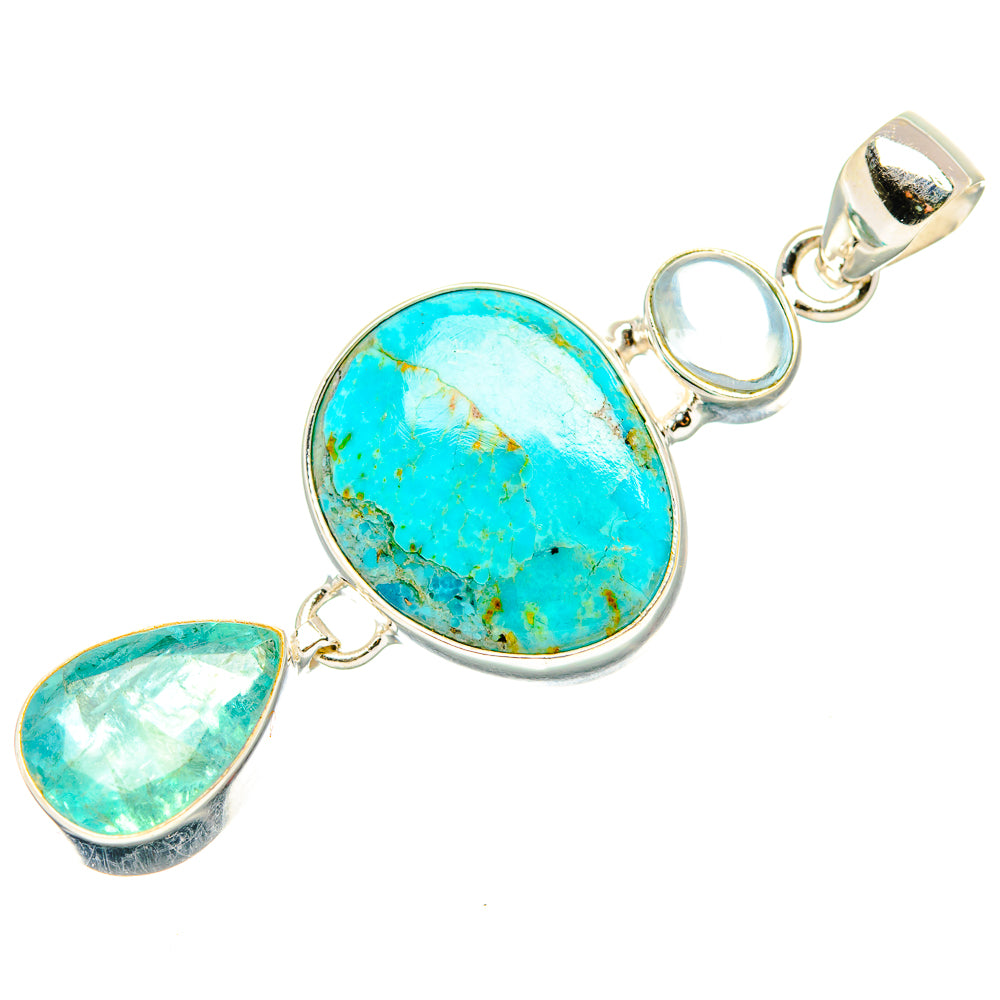 Chrysocolla Pendants handcrafted by Ana Silver Co - PD34319 - Photo 2
