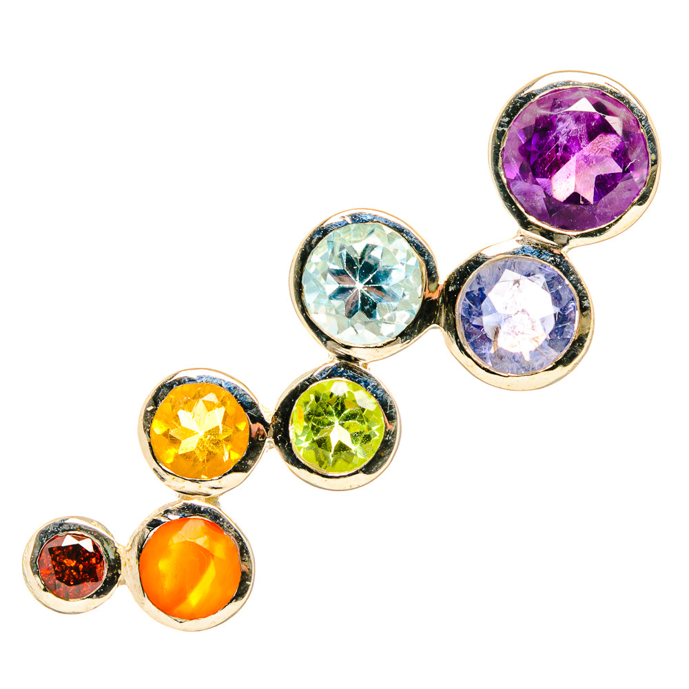 Multi-Stone Rainbow Chakra Pendants handcrafted by Ana Silver Co - PD34321 - Photo 2