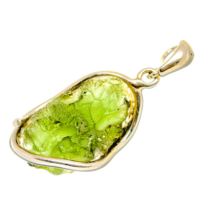 Czech Moldavite Pendants handcrafted by Ana Silver Co - PD34323 - Photo 2