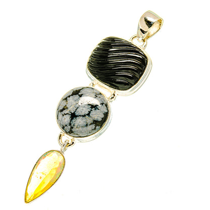 Black Onyx Pendants handcrafted by Ana Silver Co - PD3436
