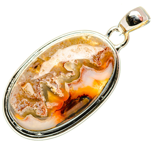 Crazy Lace Agate Pendants handcrafted by Ana Silver Co - PD34383 - Photo 2