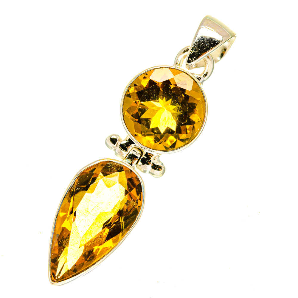 Mandarin Citrine Pendants handcrafted by Ana Silver Co - PD3440