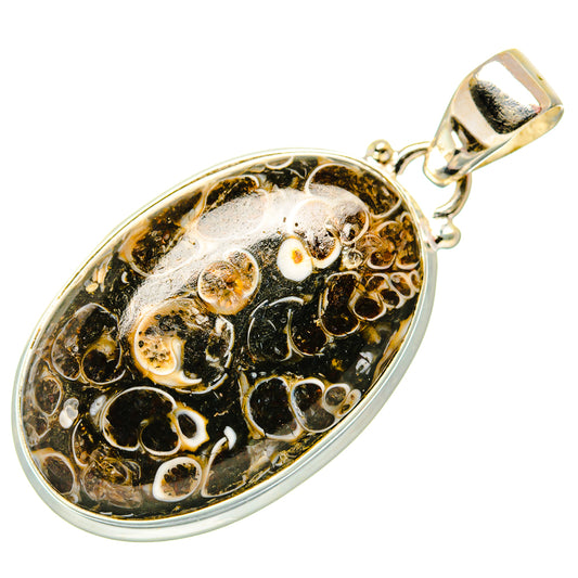Turritella Agate Pendants handcrafted by Ana Silver Co - PD34403 - Photo 2