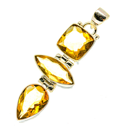 Mandarin Citrine Pendants handcrafted by Ana Silver Co - PD3441