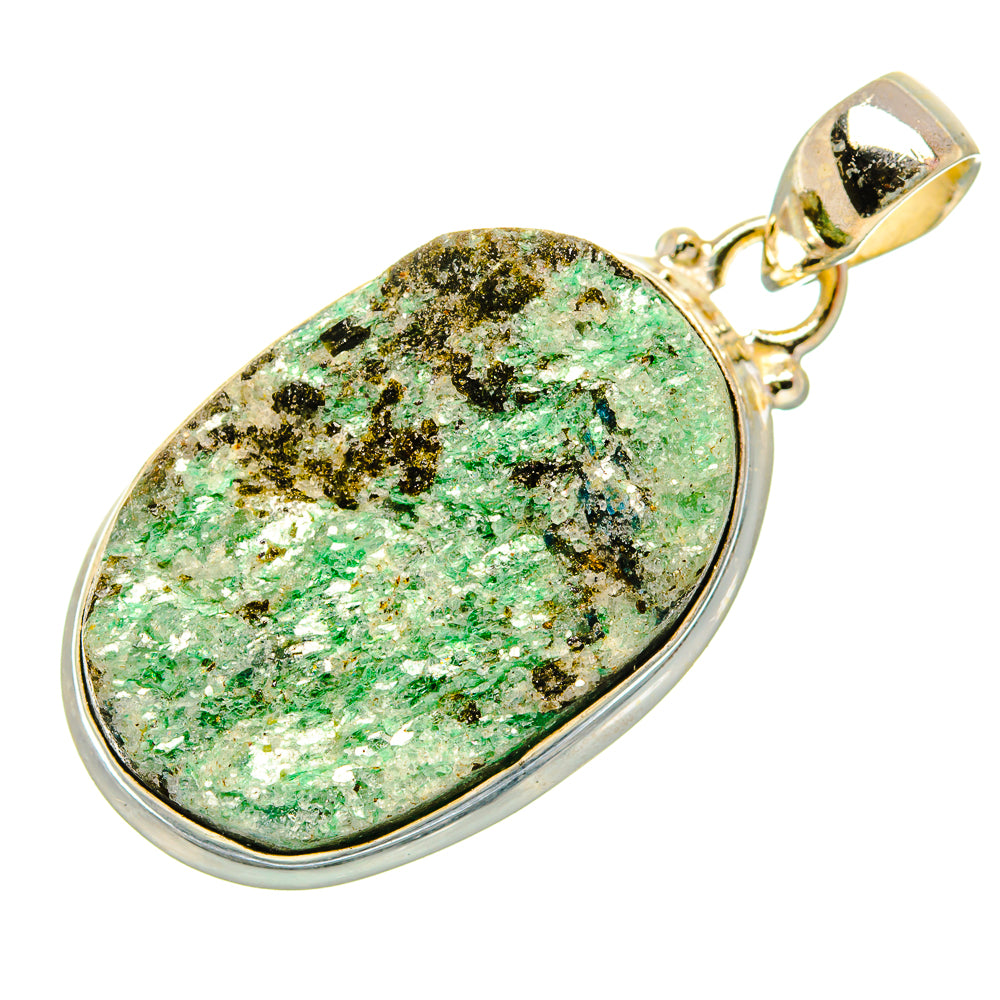 Green Fuchsite Pendants handcrafted by Ana Silver Co - PD34416 - Photo 2