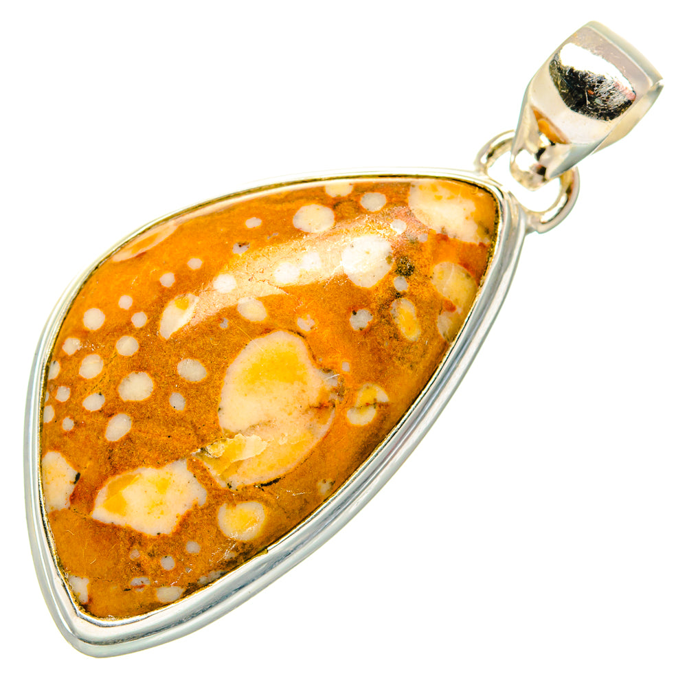 Polka Dot Jasper Pendants handcrafted by Ana Silver Co - PD34417 - Photo 2