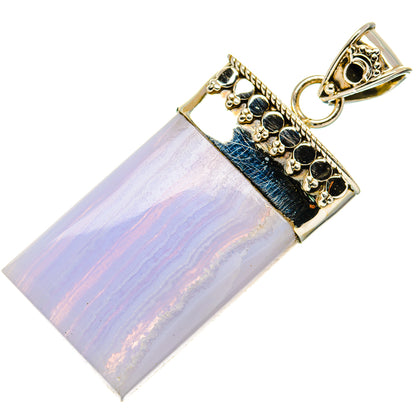 Blue Lace Agate Pendants handcrafted by Ana Silver Co - PD34420 - Photo 2