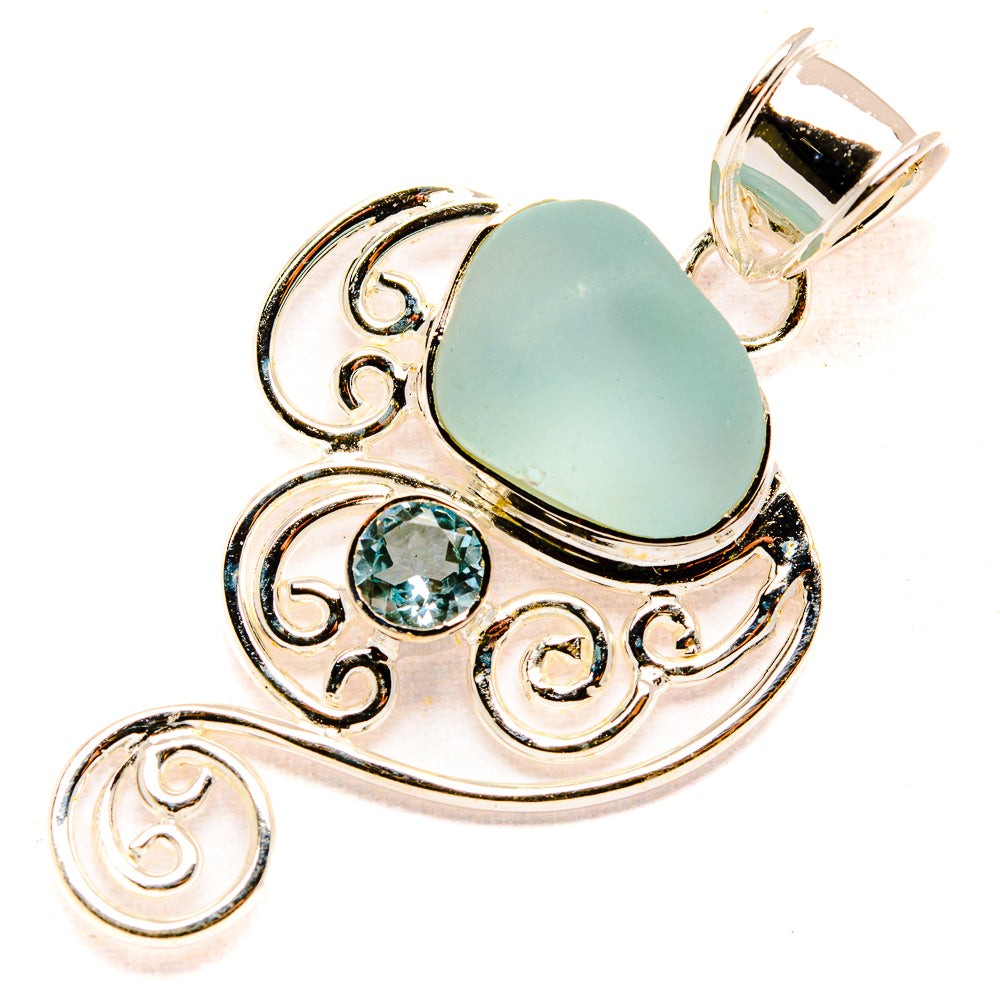 Aquamarine Pendants handcrafted by Ana Silver Co - PD34429 - Photo 2