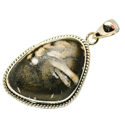 Chrysanthemum Stone Pendants handcrafted by Ana Silver Co - PD34448 - Photo 2