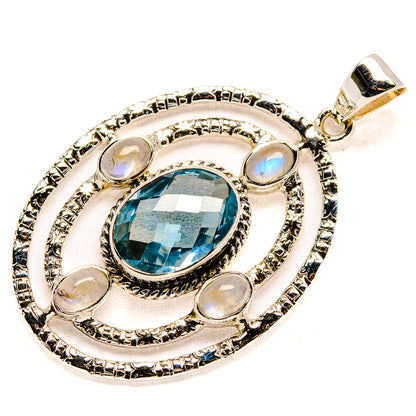 Blue Topaz Pendants handcrafted by Ana Silver Co - PD34505 - Photo 2