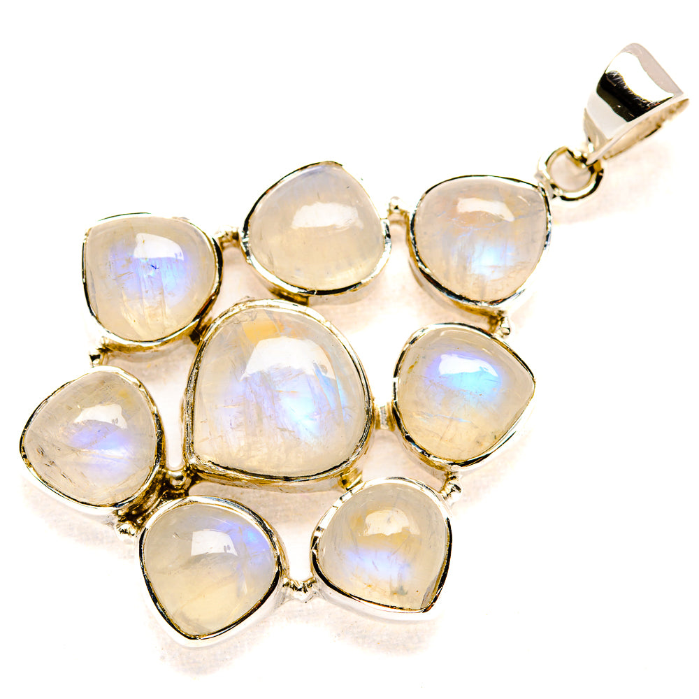 Rainbow Moonstone Pendants handcrafted by Ana Silver Co - PD34507 - Photo 2