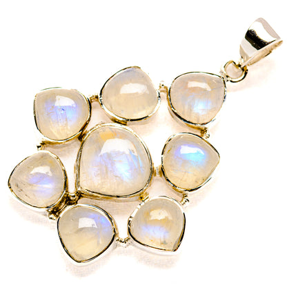 Rainbow Moonstone Pendants handcrafted by Ana Silver Co - PD34507 - Photo 2