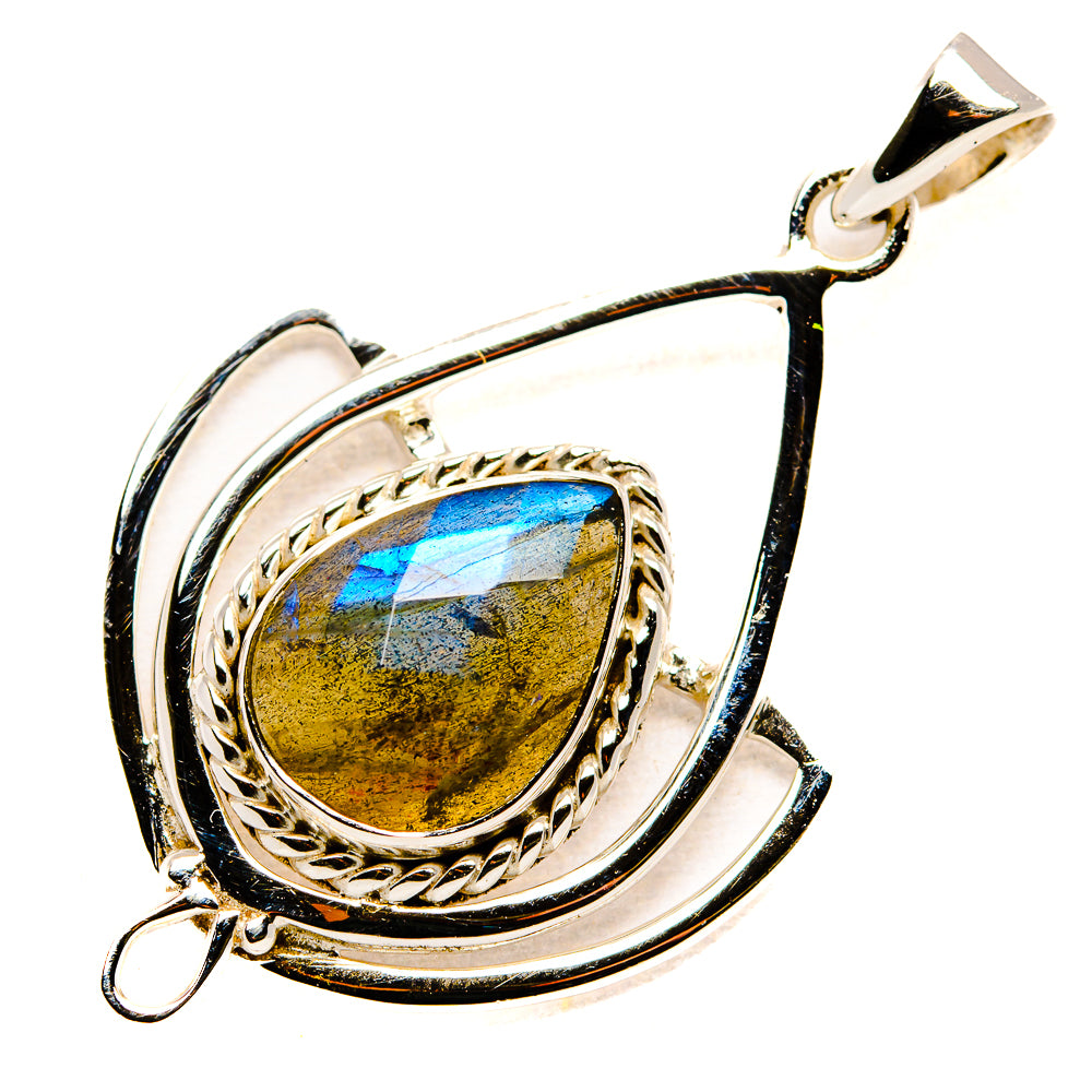 Labradorite Pendants handcrafted by Ana Silver Co - PD34527 - Photo 2