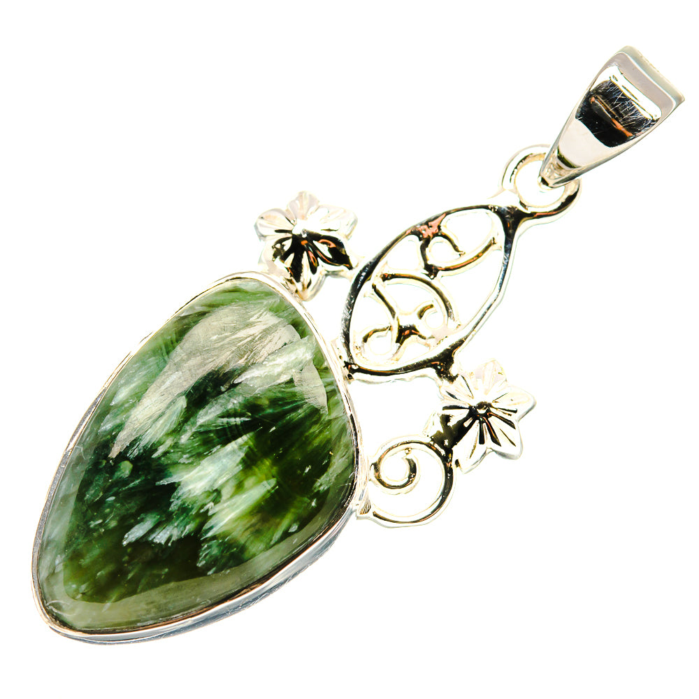 Seraphinite Pendants handcrafted by Ana Silver Co - PD34538 - Photo 2