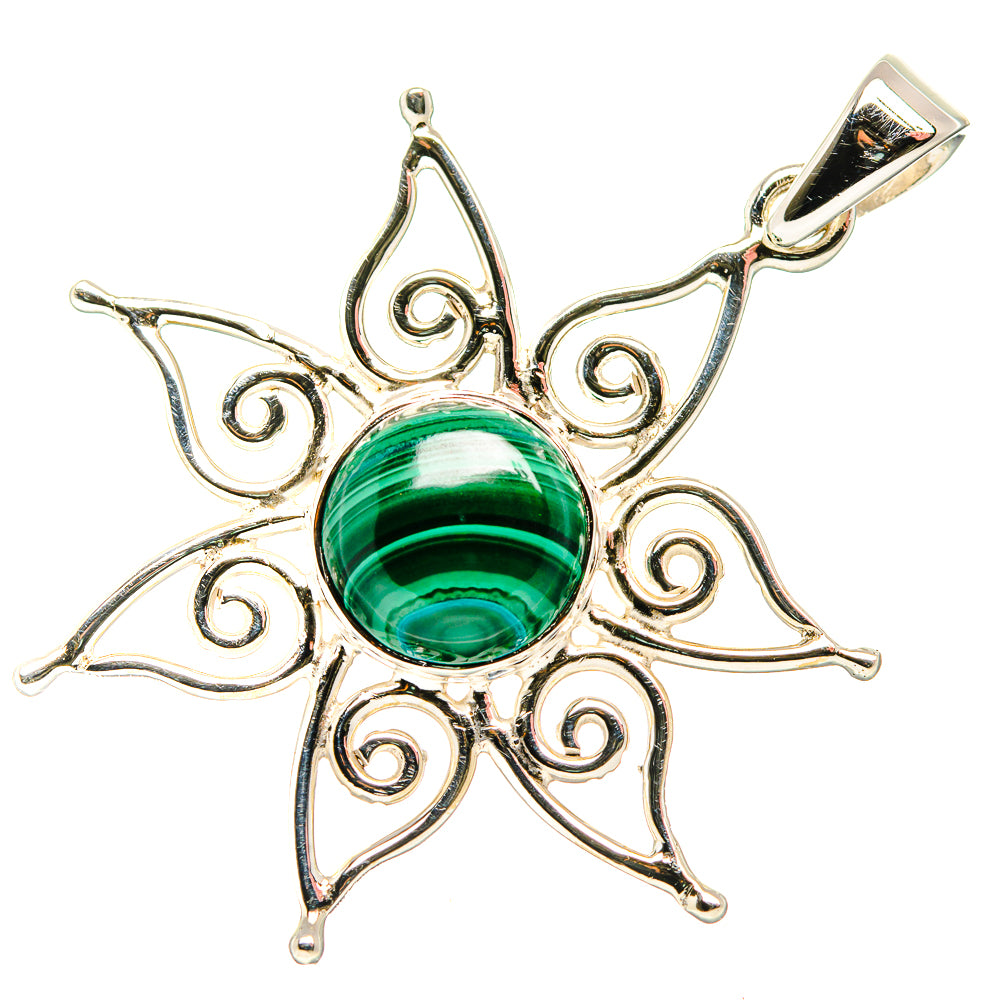 Malachite Pendants handcrafted by Ana Silver Co - PD34553 - Photo 2