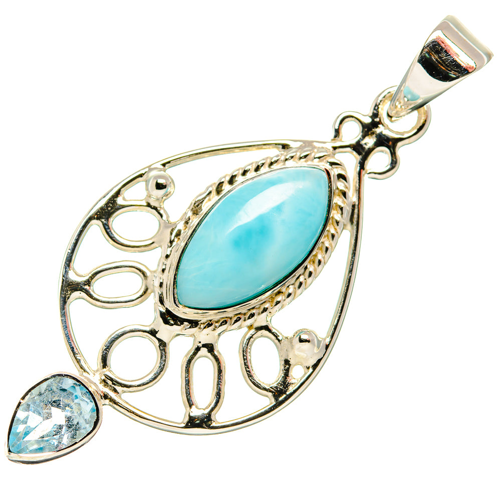 Larimar Pendants handcrafted by Ana Silver Co - PD34558 - Photo 2