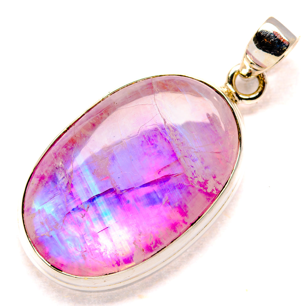 Pink Moonstone Pendants handcrafted by Ana Silver Co - PD34578 - Photo 2