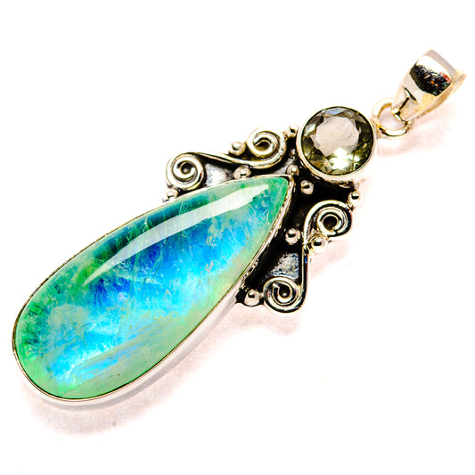 Green Moonstone Pendants handcrafted by Ana Silver Co - PD34581 - Photo 2