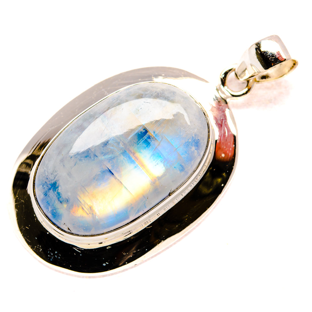 Rainbow Moonstone Pendants handcrafted by Ana Silver Co - PD34587 - Photo 2
