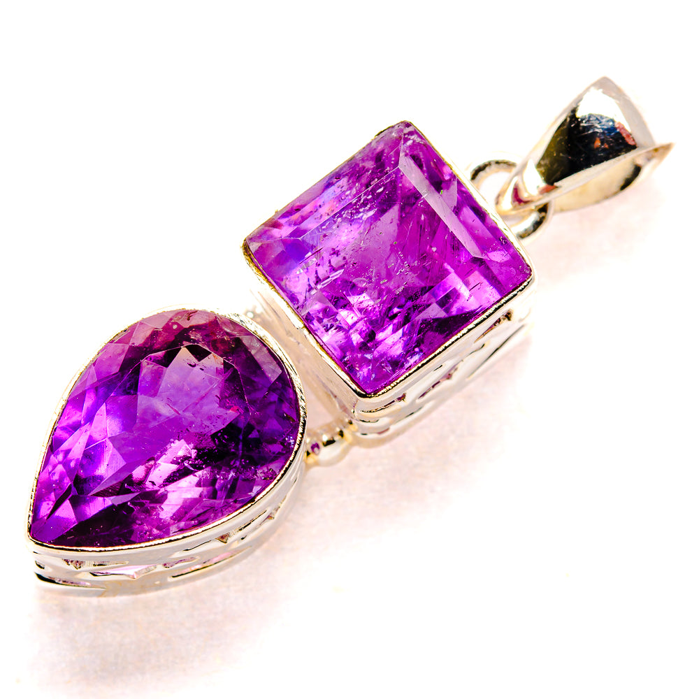 Amethyst Pendants handcrafted by Ana Silver Co - PD34598 - Photo 2