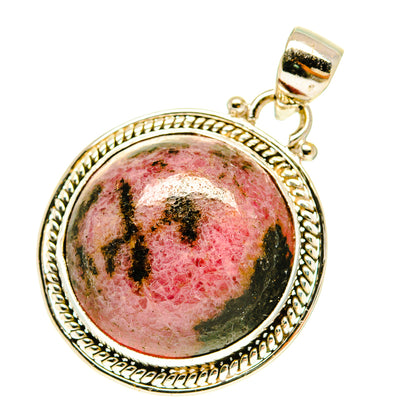 Rhodonite Pendants handcrafted by Ana Silver Co - PD3460